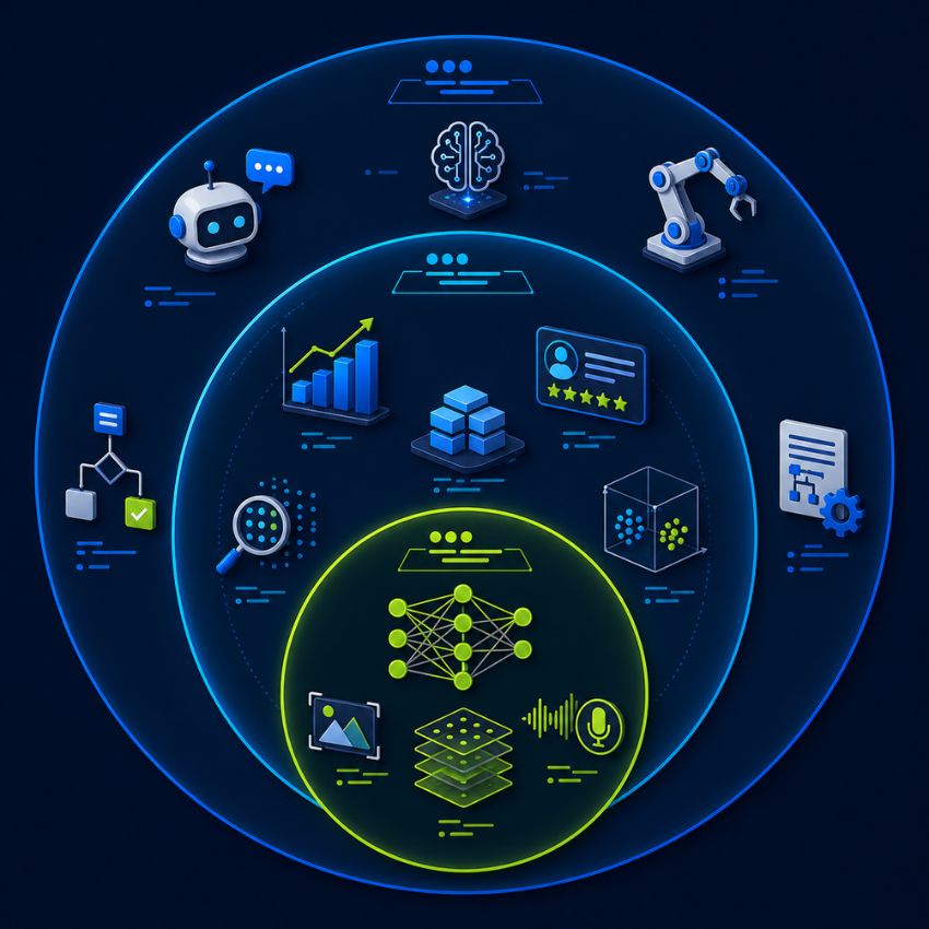ai ml deep learning verschil
