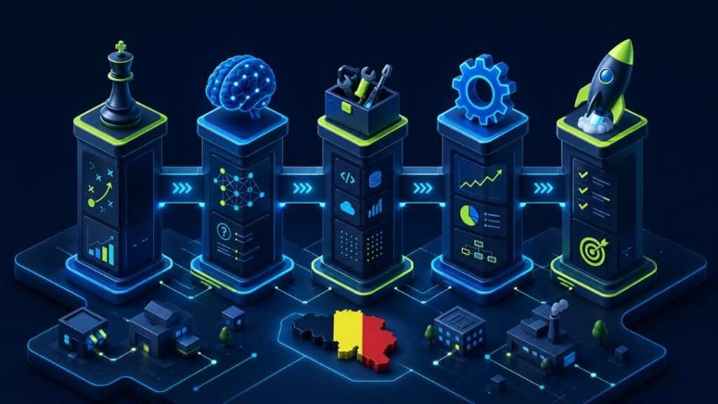 AI strategie vijf pijlers voor Belgische KMO