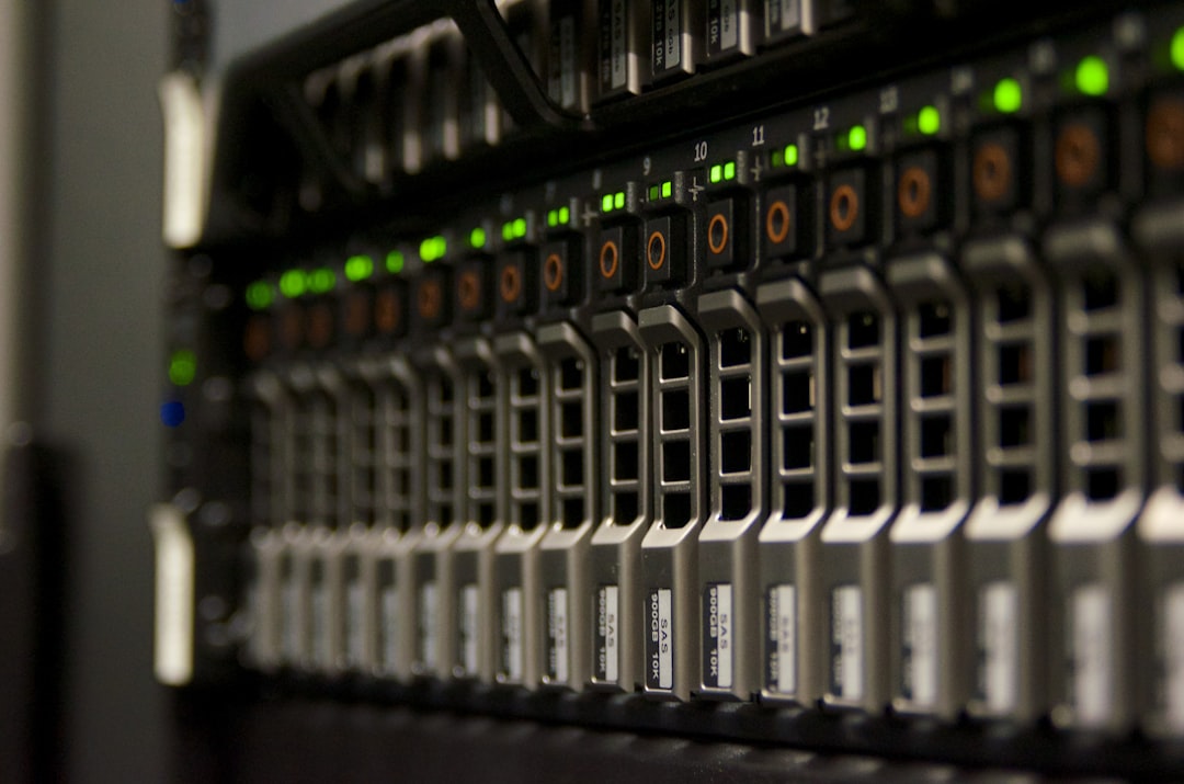 Technologie server rack in datacenter voor AI-stack infrastructuur