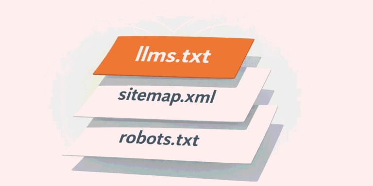 De drie tekstbestanden die AI-crawlers op websites lezen: robots.txt, sitemap.xml en llms.txt